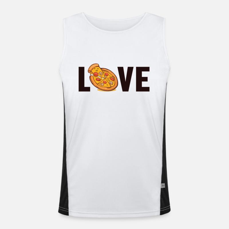 Pizza Love Pizza Tray Pizza Oven Pizza Pizza Maker Men's Functional Contrast Tank Top 