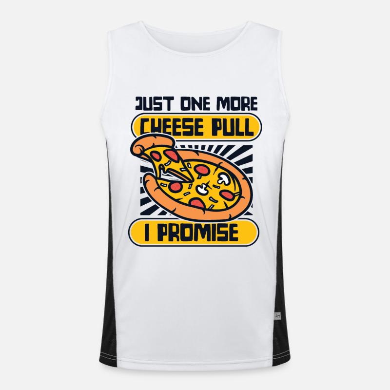 Juste un autre fromage Pull I Promise Pizza Tray Débardeur respirant contrasté Homme 