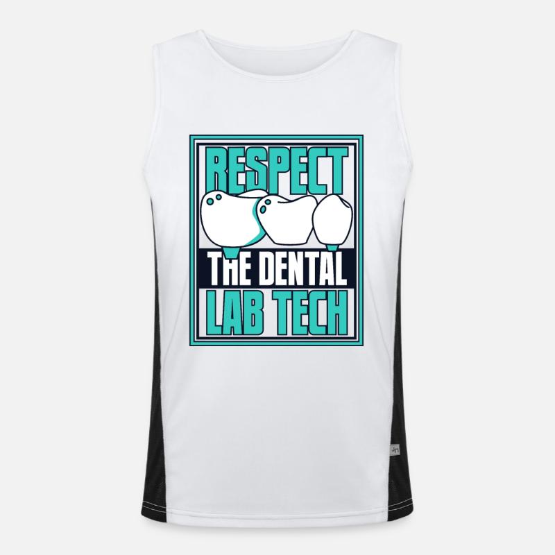 Respect Assistante Technique Dentaire Laboratoire Dentaire Débardeur respirant contrasté Homme 
