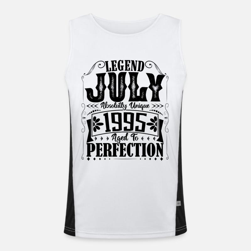 Juli 1995. Geburtstagsgeschenk Juli 1995. Funktionelles Kontrast-Tank Top für Männer 