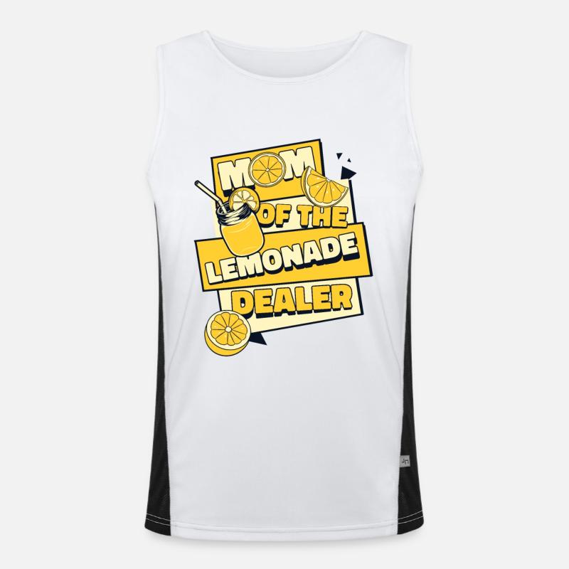 Maman du marchand de limonade Lemonade Lover Débardeur respirant contrasté Homme 