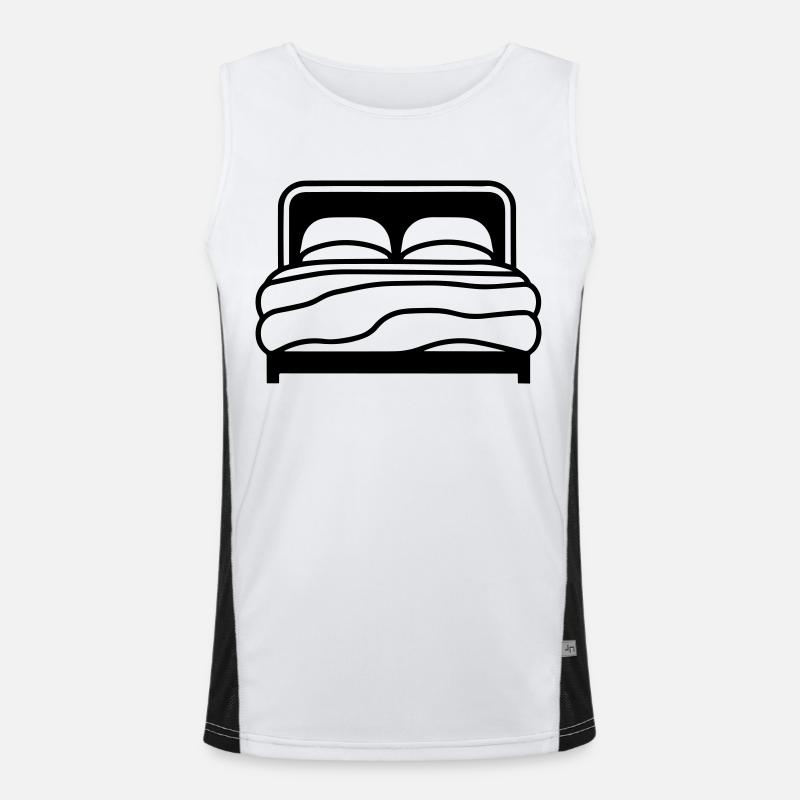 Double bed Men's Functional Contrast Tank Top 