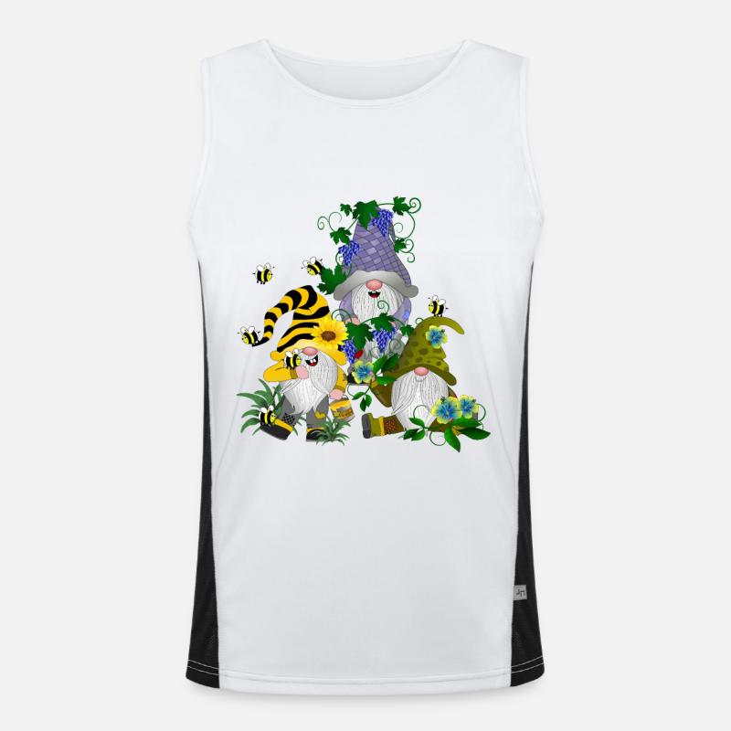 Gnomes Dwarves Gnomes Men's Functional Contrast Tank Top 