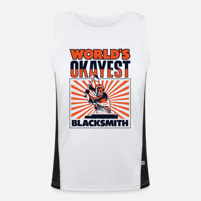 L’enclume de forge forgeuse la plus acceptable du monde Débardeur respirant contrasté Homme 