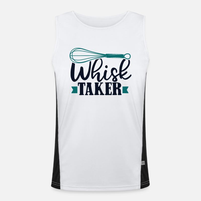 Whisk Taker Bakery Confectioner Hobby Baker Baker Men's Functional Contrast Tank Top 