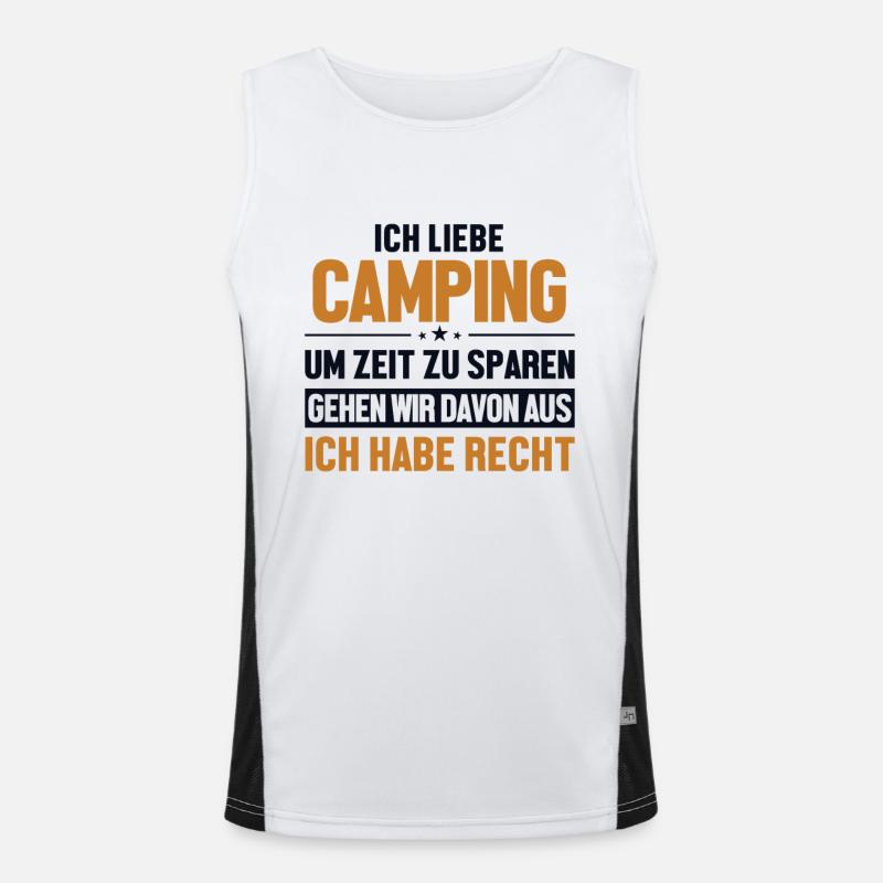 Le camping, c’est toujours bien Camping Camping Débardeur respirant contrasté Homme 