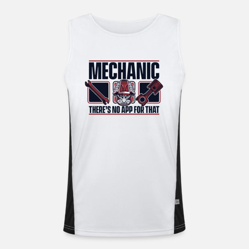 Mécanicien Il n’y a pas d’application pour ce véhicule principal Débardeur respirant contrasté Homme 