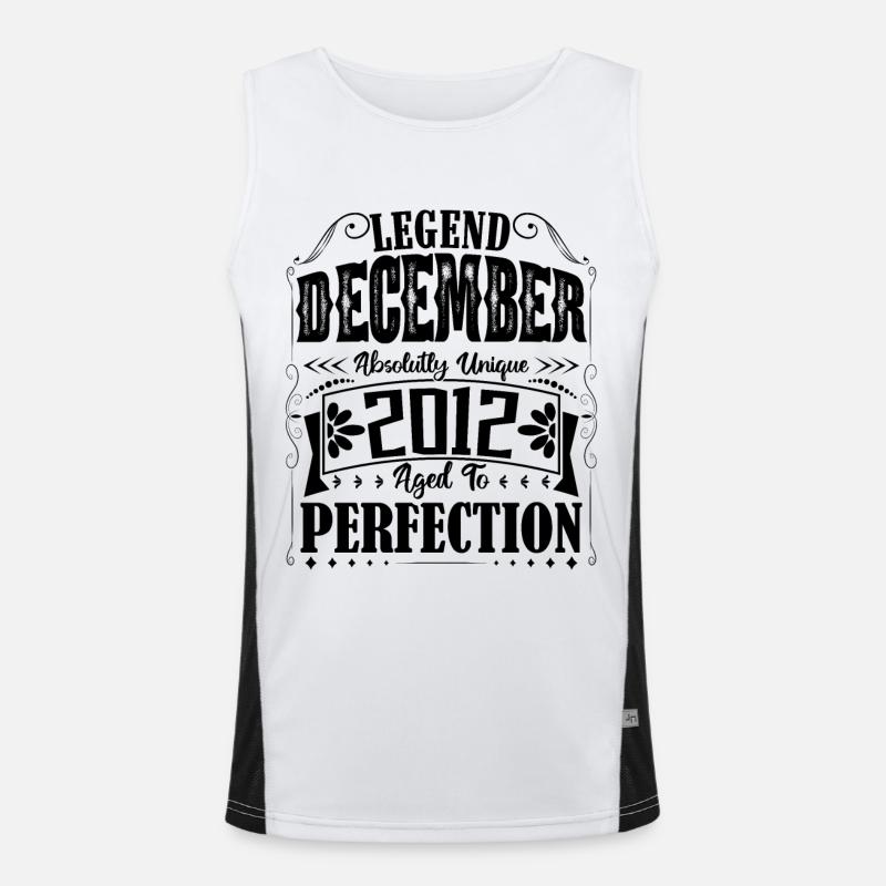 Décembre 2012. Cadeau d'Anniversaire decembre 2012 Débardeur respirant contrasté Homme 