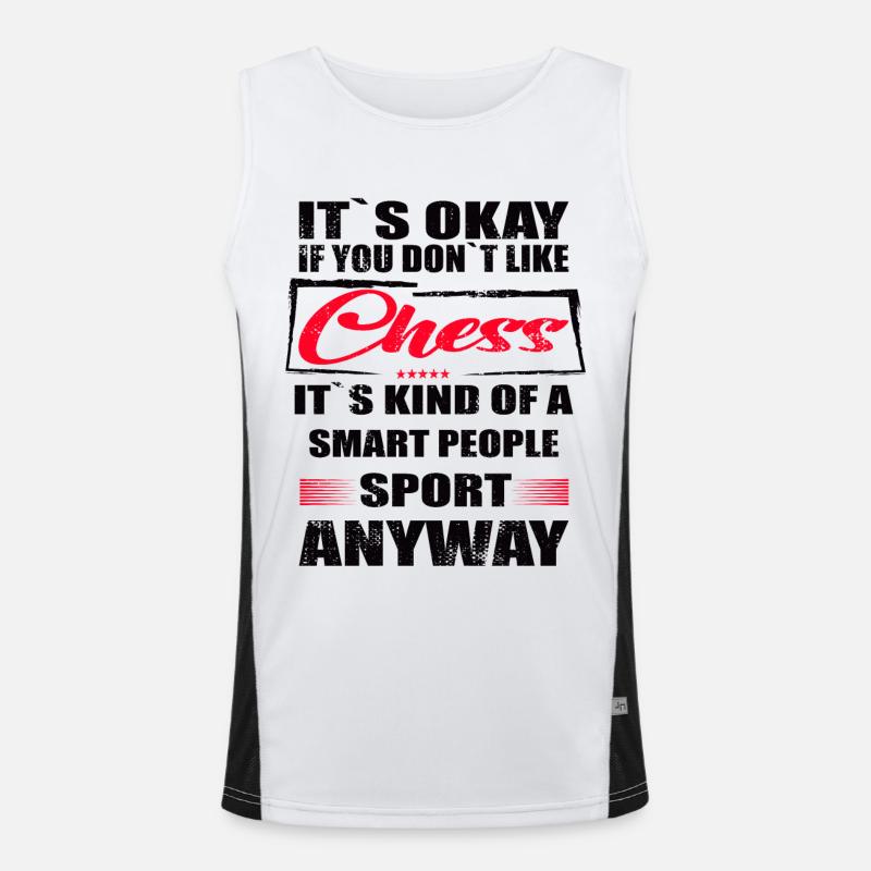 It's Okay If You Don't Like chess Funktionelles Kontrast-Tank Top für Männer 
