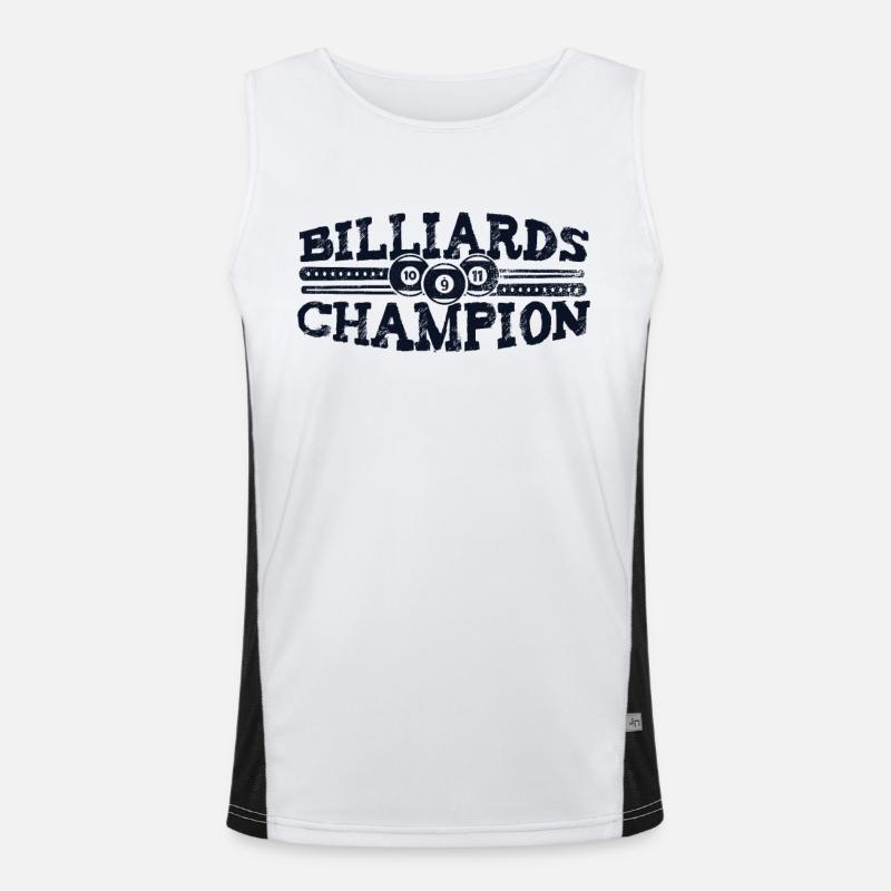 Billard Champion Billard Table Billard Snooker Débardeur respirant contrasté Homme 