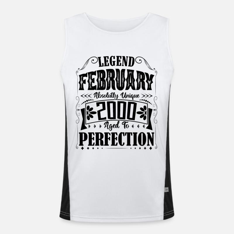 February 2000. Birthday Gift February 2000. Men's Functional Contrast Tank Top 