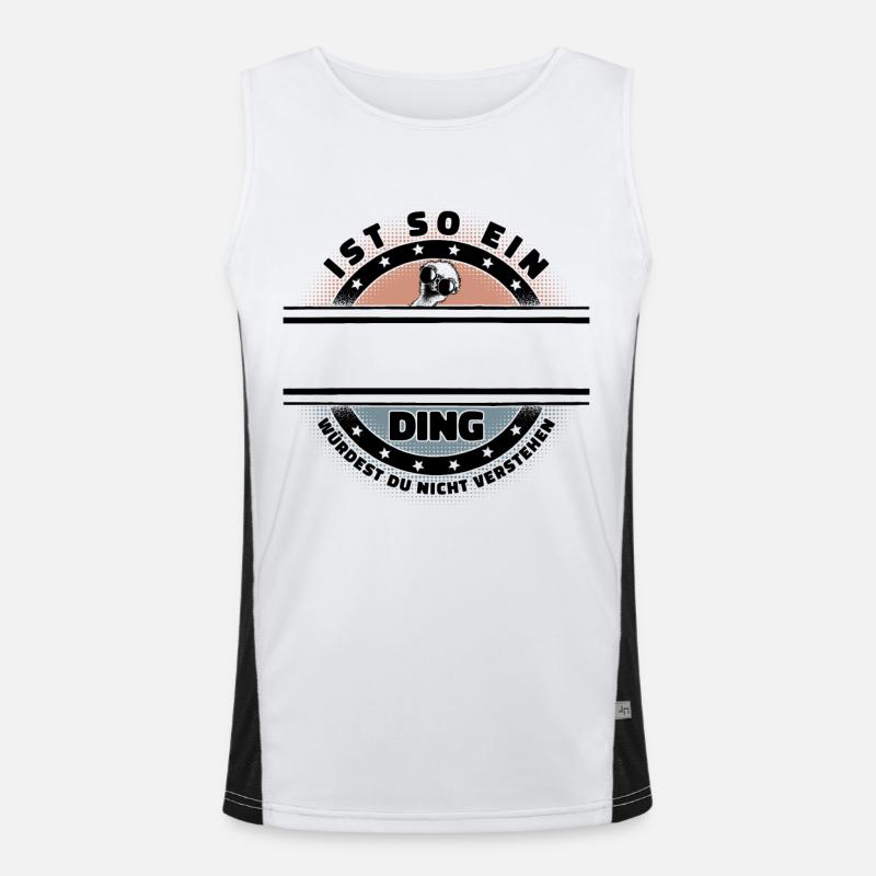 Ist So Ein Name Ding Personalisiert Namen Geschenk Funktionelles Kontrast-Tank Top für Männer 