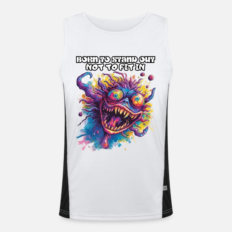 Né pour se démarquer, ne pas s’intégrer, être différent, cool Débardeur respirant contrasté Homme 