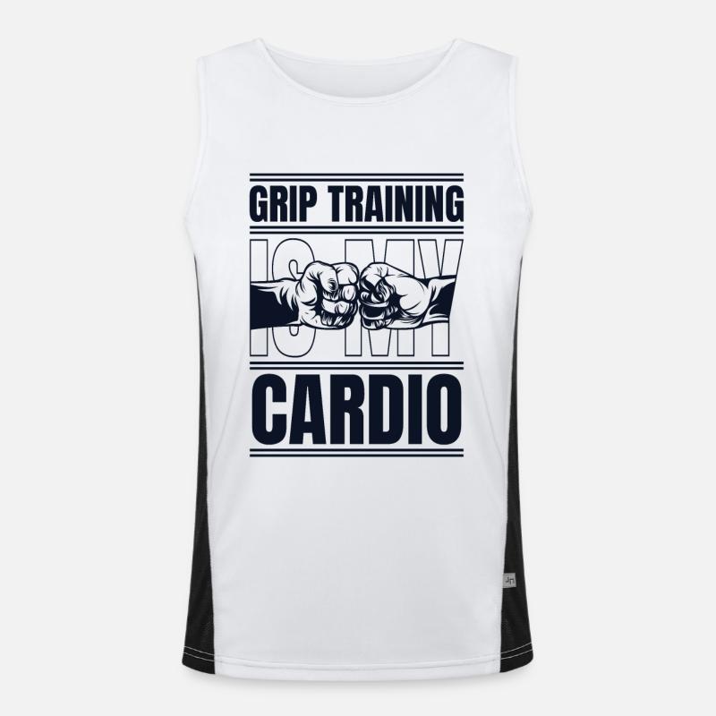 Training Is My Cardio Exercise Techniques Funktionelles Kontrast-Tank Top für Männer 