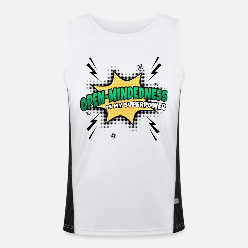 Openness is my superpower trait Men's Functional Contrast Tank Top 