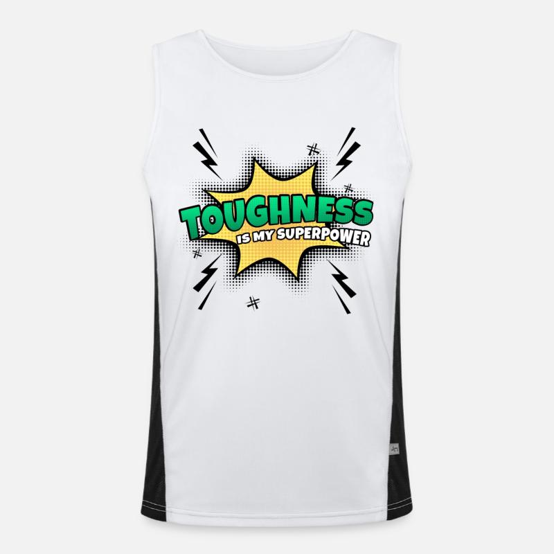 Assertiveness is my superpower Men's Functional Contrast Tank Top 