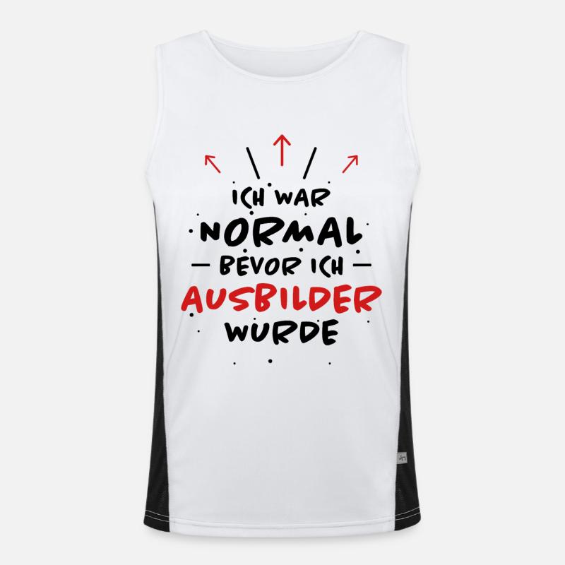 Ausbilder Spruch Beruf Lustiges Ausbilder Geschenk Funktionelles Kontrast-Tank Top für Männer 