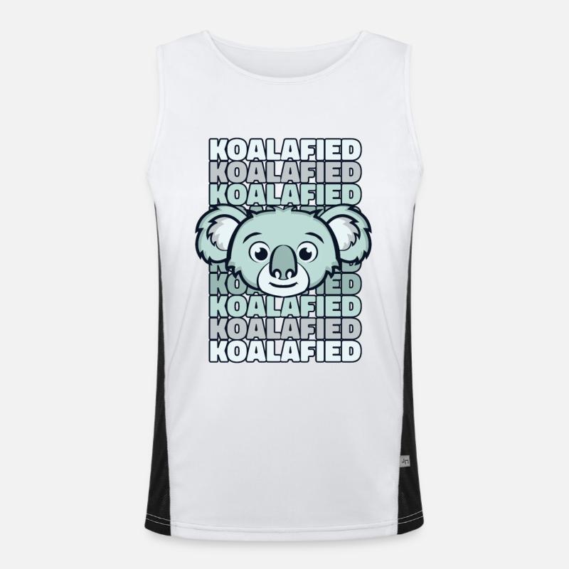 Koalabär Eukalyptus Phascolarctos Funktionelles Kontrast-Tank Top für Männer 