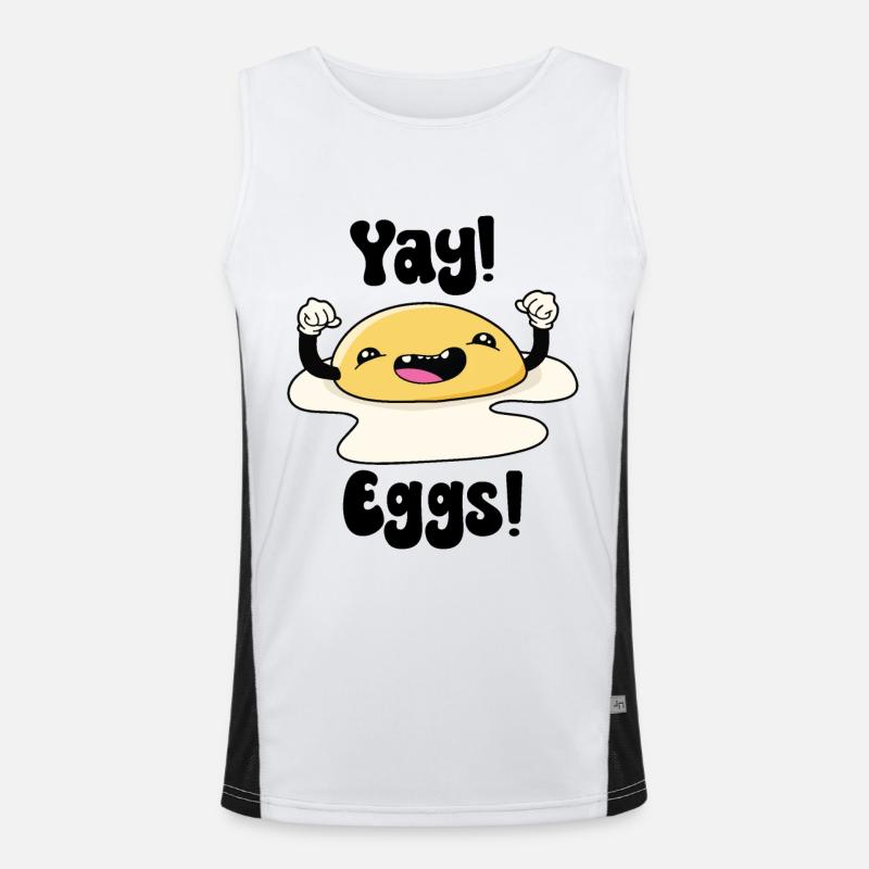 Yay Eggs Men's Functional Contrast Tank Top 