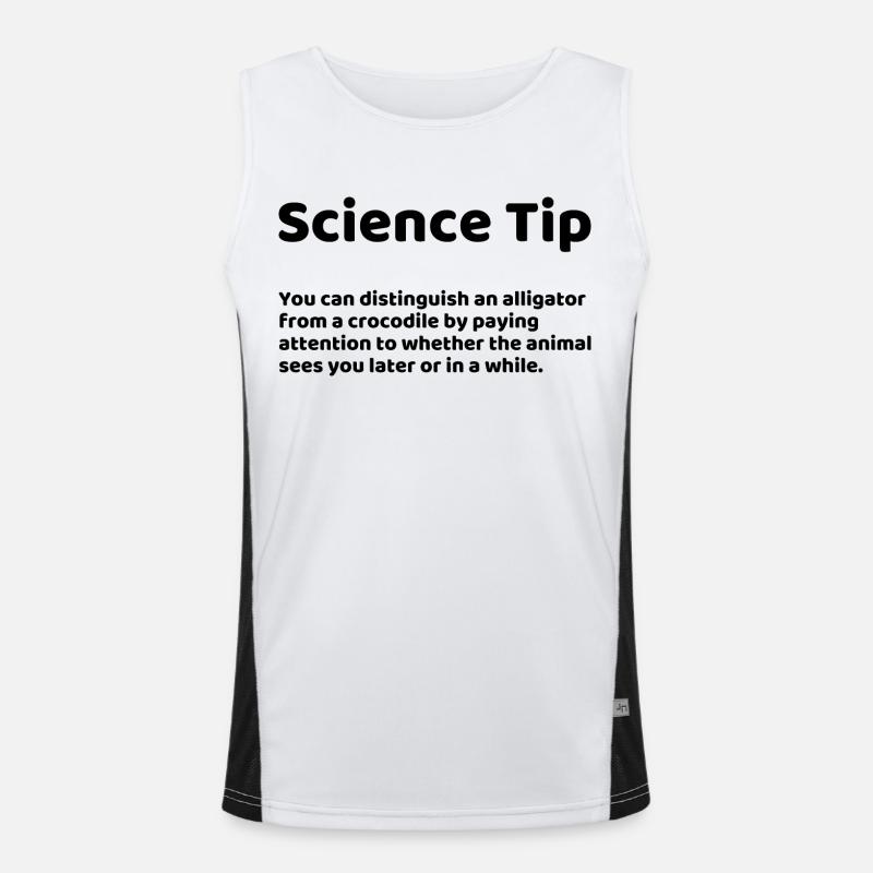 Science Tip Dicton Drôle Débardeur respirant contrasté Homme 