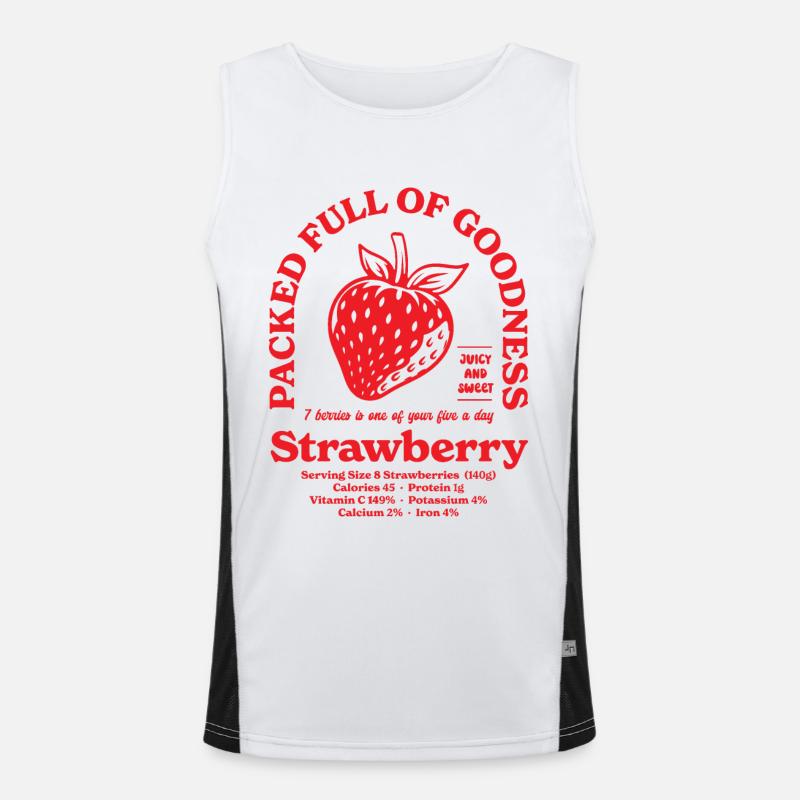 Strawberry Nutritional Men's Functional Contrast Tank Top 