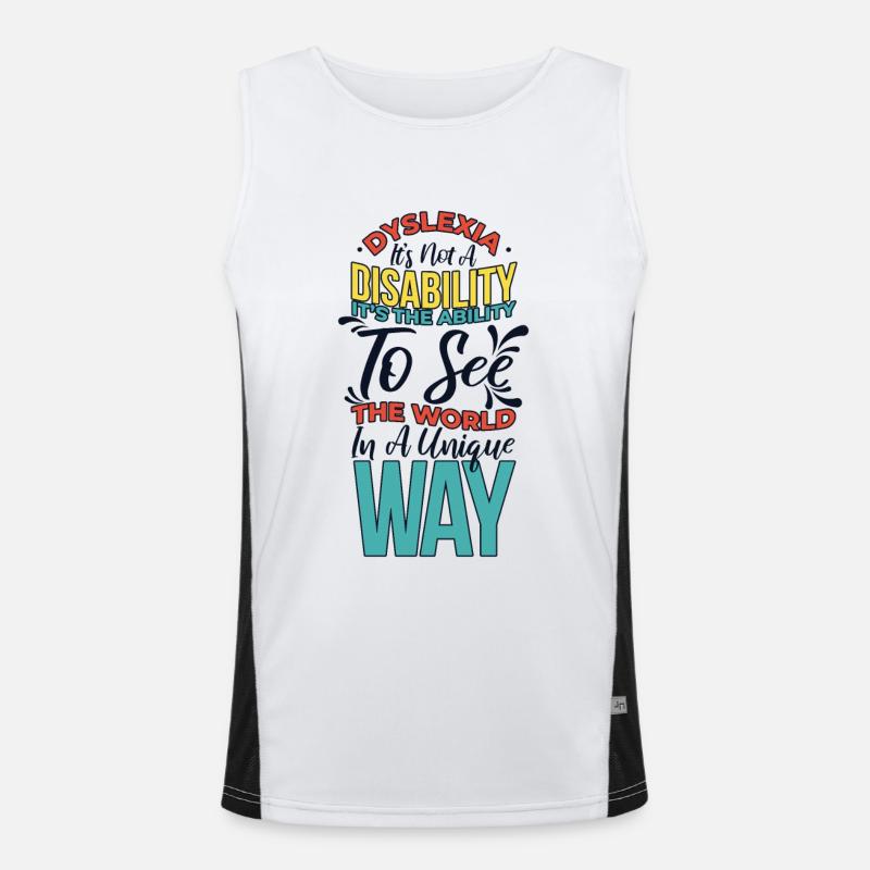 La capacité de voir le monde d’une manière unique Débardeur respirant contrasté Homme 