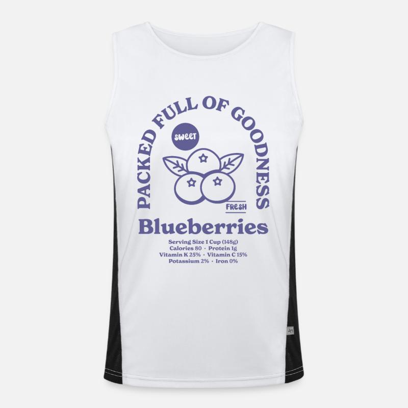 Bleuets Nutritionnels Débardeur respirant contrasté Homme 