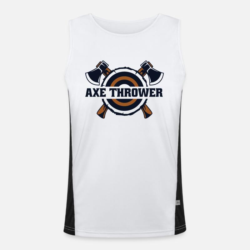 Axe Thrower Axe Throwing Game Competition Axe Men's Functional Contrast Tank Top 