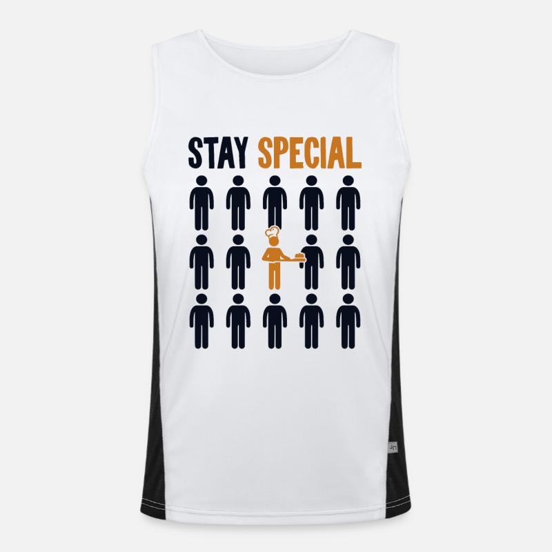 Stay Special Bread Dough Bread Maker Bread Queen Men's Functional Contrast Tank Top 