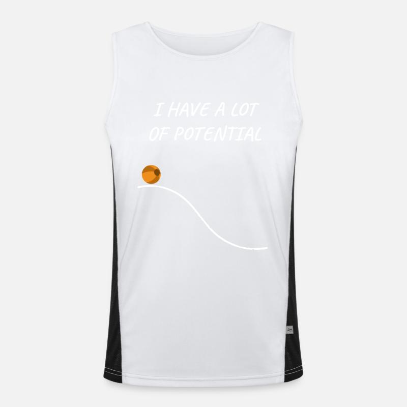 Physiker Physik Lustige Sprüche Nerd nerdy Geek Funktionelles Kontrast-Tank Top für Männer 