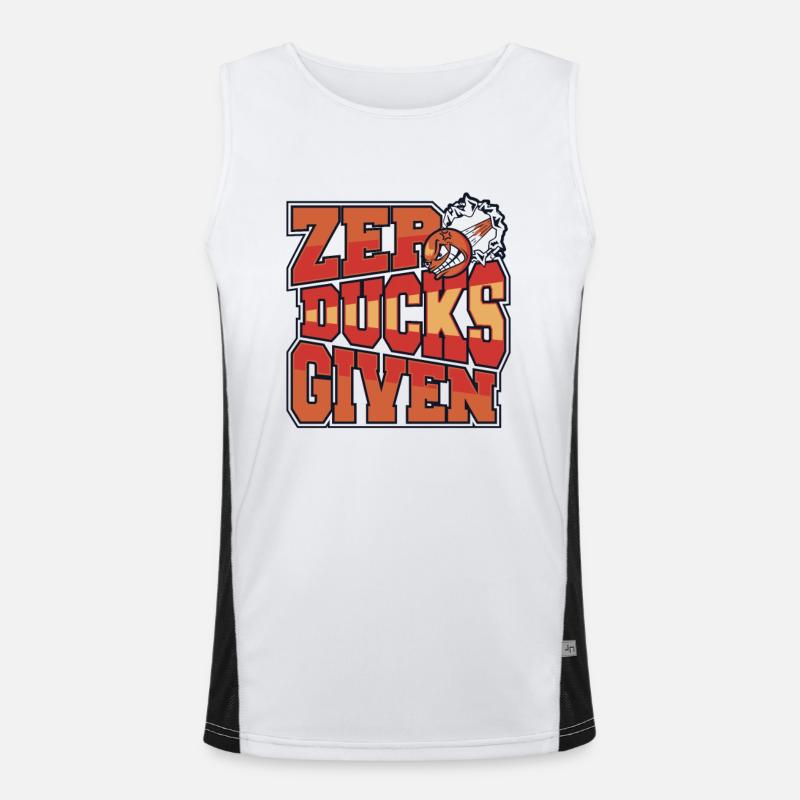 Zero Ducks Given Game Prisonball Teamplayer Funktionelles Kontrast-Tank Top für Männer 