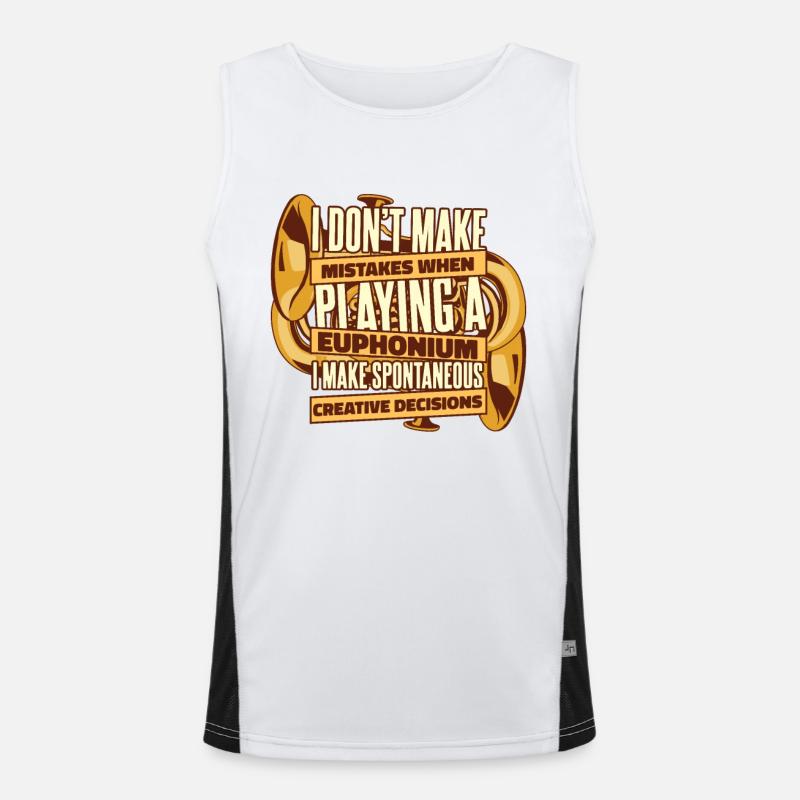 Ich mache keine Fehler, wenn ich ein Euphonium spiele Funktionelles Kontrast-Tank Top für Männer 