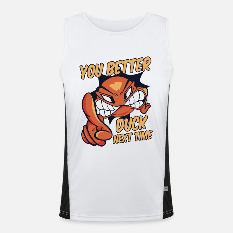 Du solltest dich besser beim nächsten Mal ducken Prisonball Team Funktionelles Kontrast-Tank Top für Männer 
