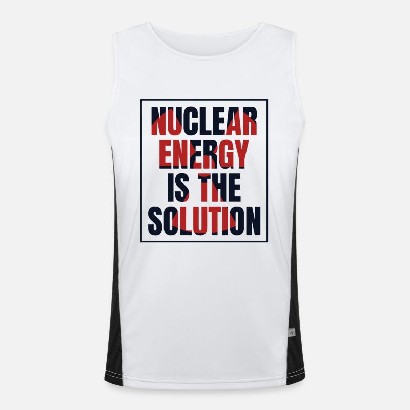 L’énergie nucléaire est la solution L’uranium Nucléaire Débardeur respirant contrasté Homme 