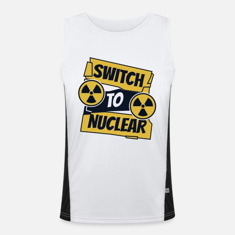 Switch To Nuclear Energy Uranium Operator Nuclear Men's Functional Contrast Tank Top 