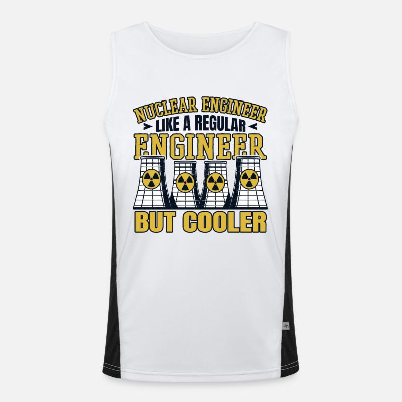Like A Regular Engineer But Cooler Energy Nuclear Men's Functional Contrast Tank Top 