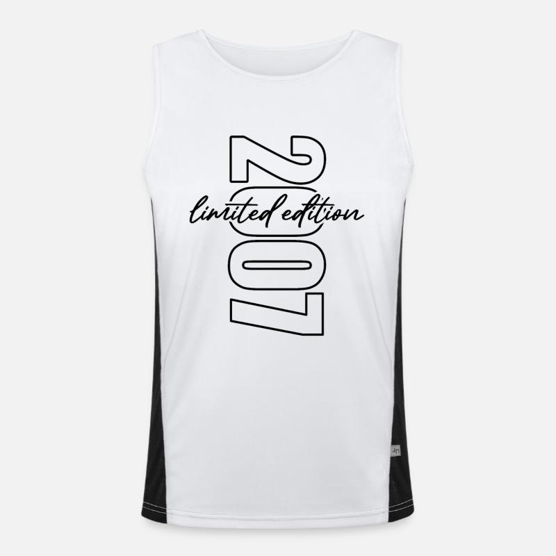 2007 Limited Edition - Geburtstag Funktionelles Kontrast-Tank Top für Männer 