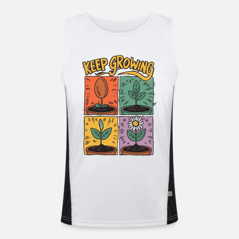Positive development – Keep Growing Men's Functional Contrast Tank Top 