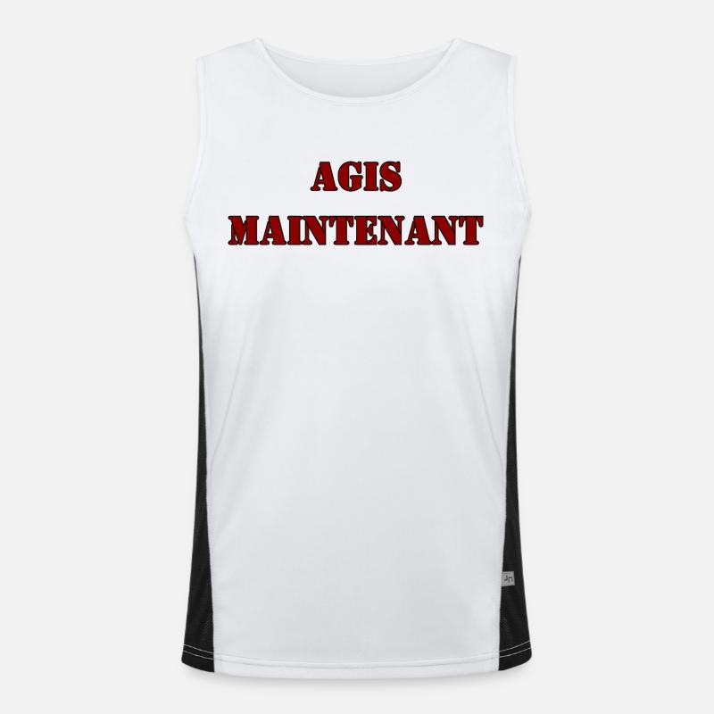 AGIS MAINTENANT Débardeur respirant contrasté Homme 