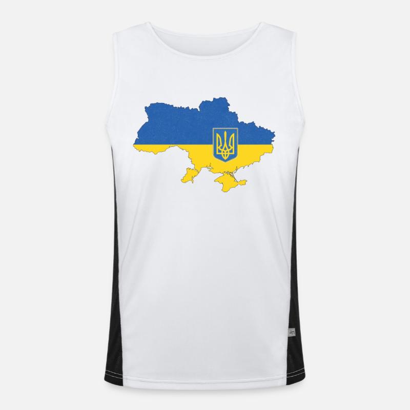 Ukraine Débardeur respirant contrasté Homme 