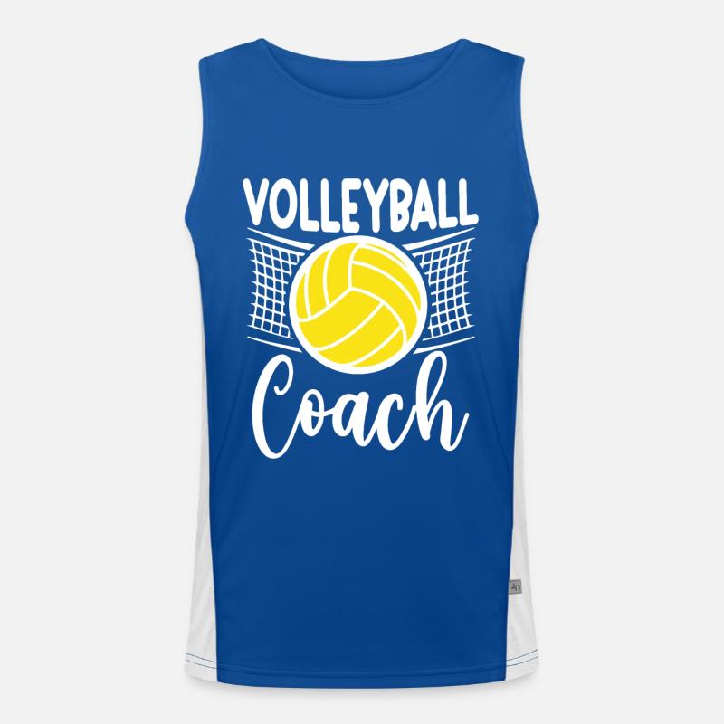 Volleyballtrainer Funktionelles Kontrast-Tank Top für Männer 