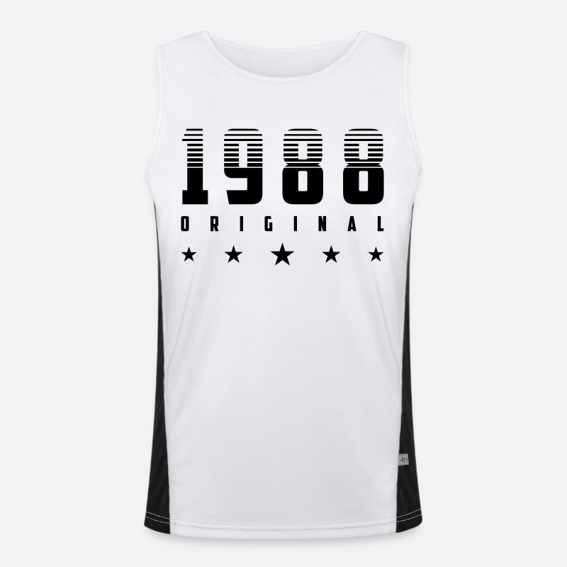 Original 1988 Année de naissance | | changeable de couleur Débardeur respirant contrasté Homme 