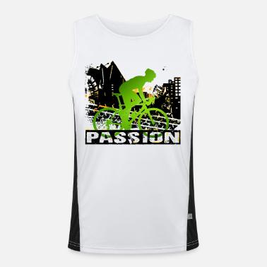 Rower miejski Funkcjonalna męska koszulka bez rękawów z kontrastowymi wstawkami 