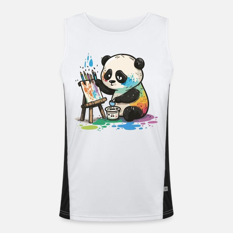 Arty Panda Débardeur respirant contrasté Homme 