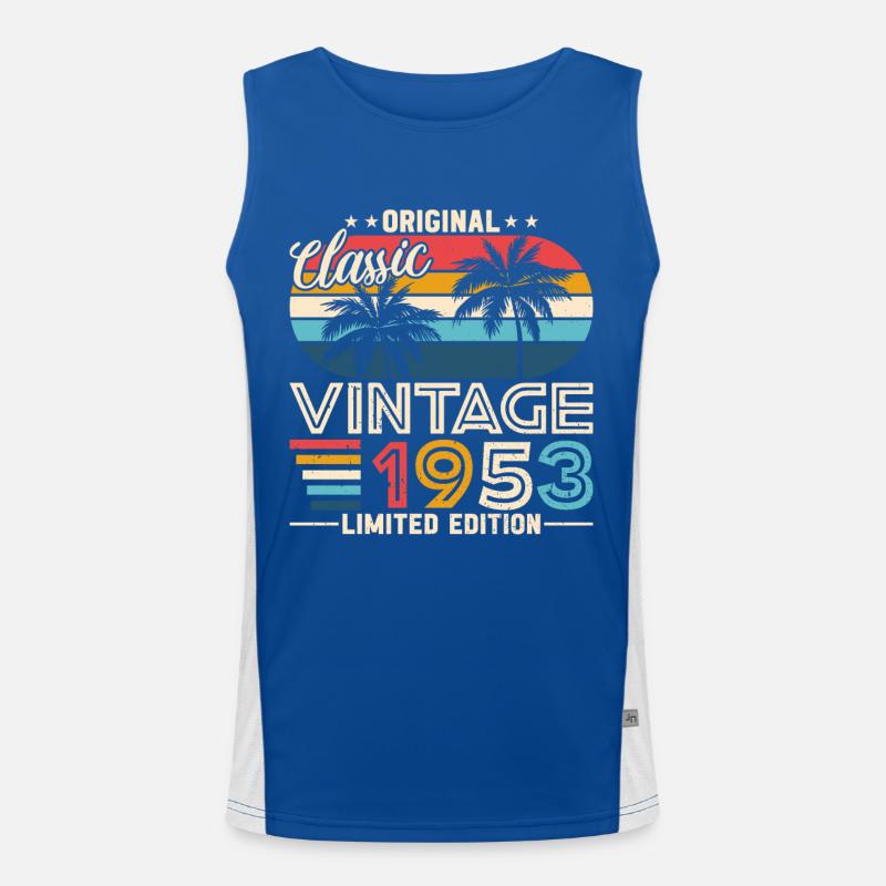 1953 - Timeless elegance Men's Functional Contrast Tank Top 