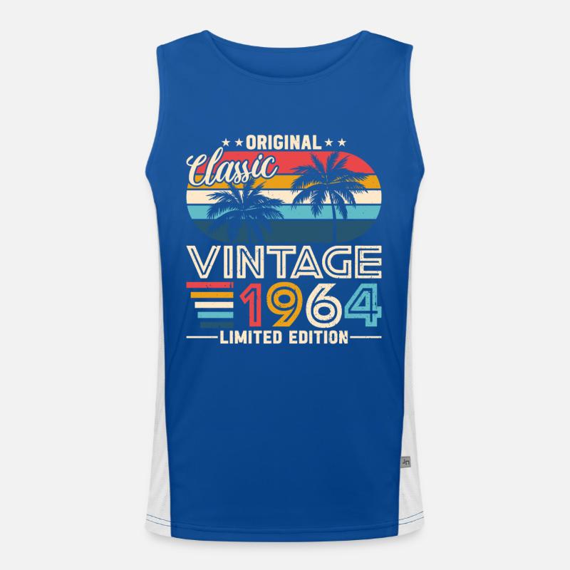 1964: Timeless Elegance Men's Functional Contrast Tank Top 