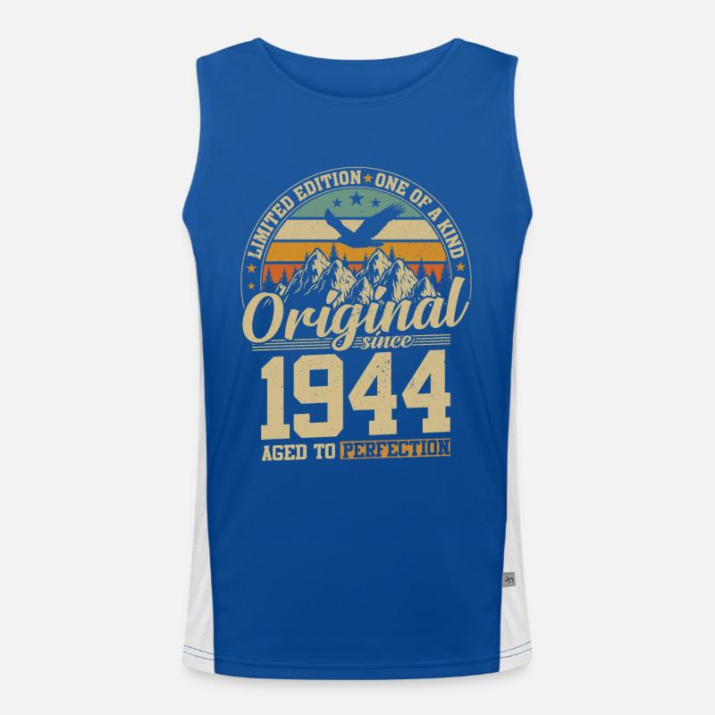 1944 Geburtstagsshirt Funktionelles Kontrast-Tank Top für Männer 