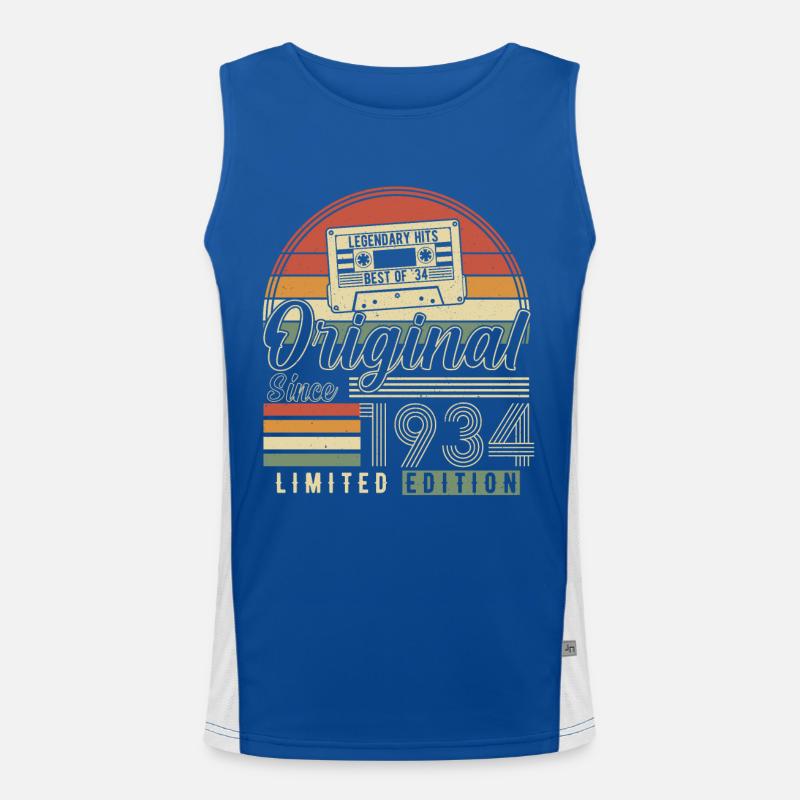 1934 - Eternal Legend Men's Functional Contrast Tank Top 