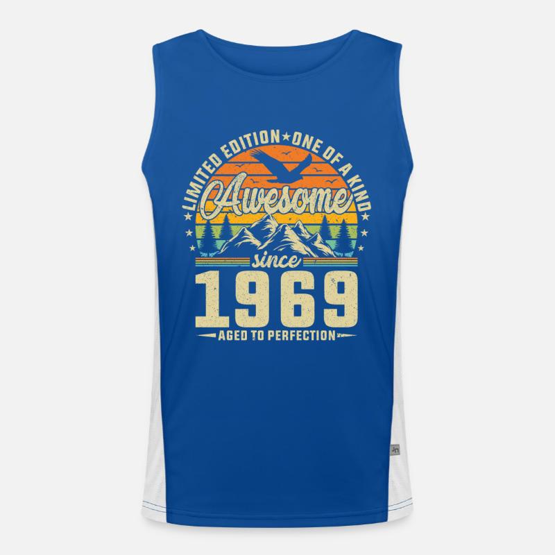 Legendary 55th birthday 1969 Men's Functional Contrast Tank Top 