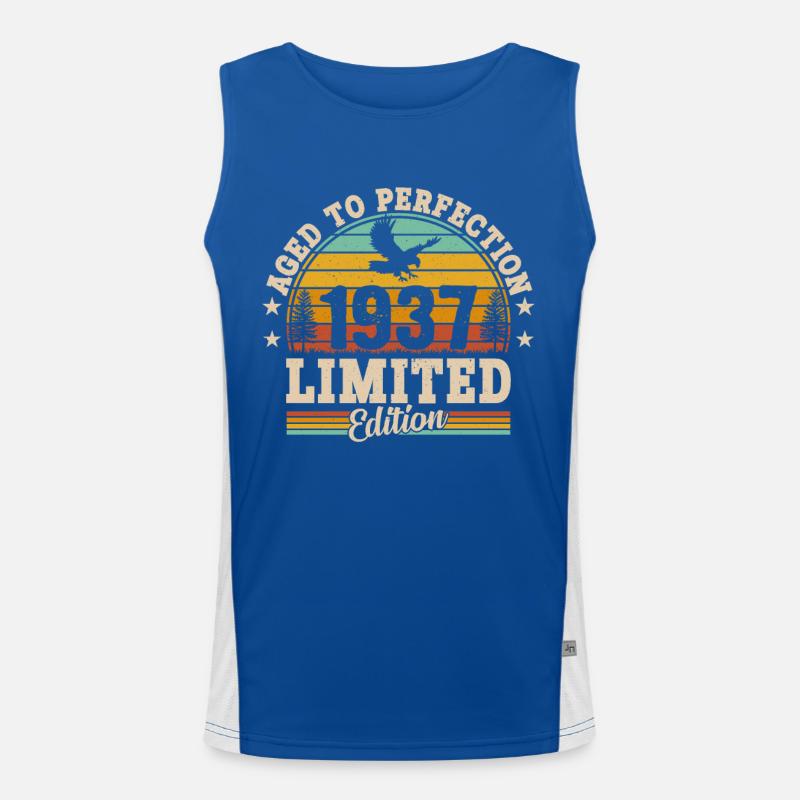 Legendärer 87. Geburtstag 1937 Funktionelles Kontrast-Tank Top für Männer 